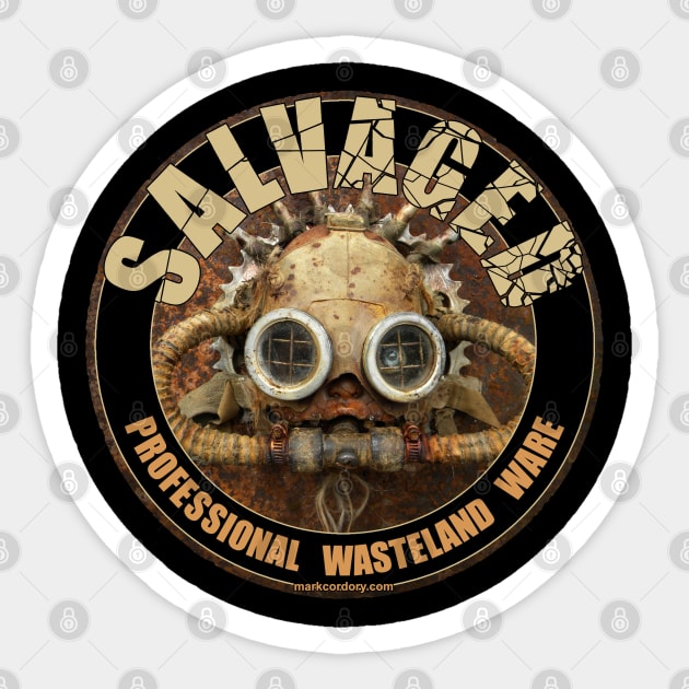 SALVAGED Ware - Gas Mask Sticker by SALVAGED Ware